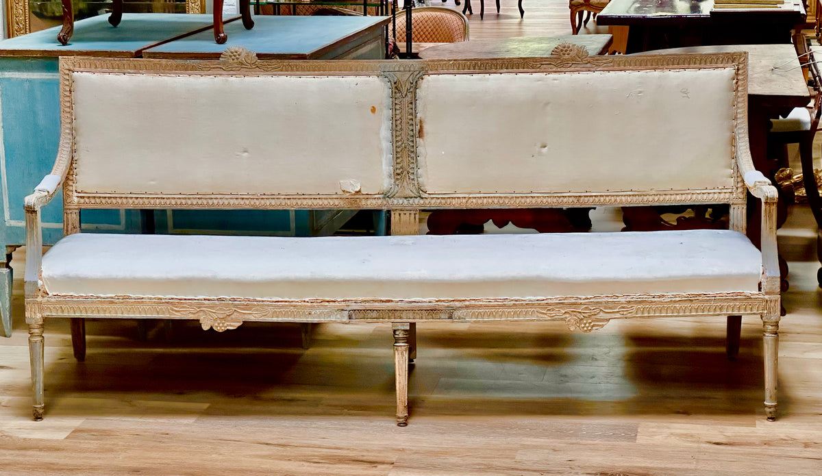 18th Century Gustavian Settee/Bench - On Hold