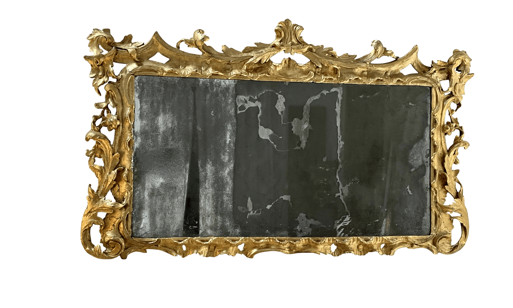 18th Century Carved Gilt Overmantel Mirror