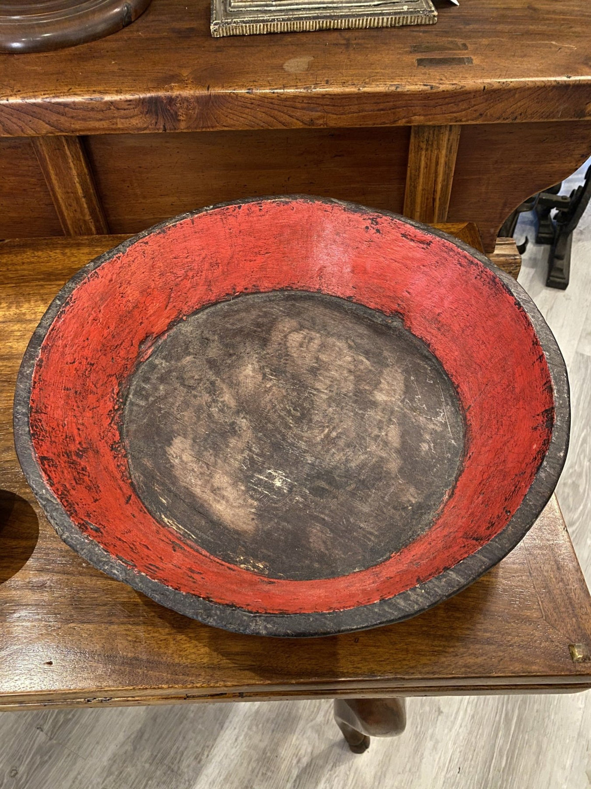 18th Century Chinese Wooden Bowl - Helen Storey Antiques