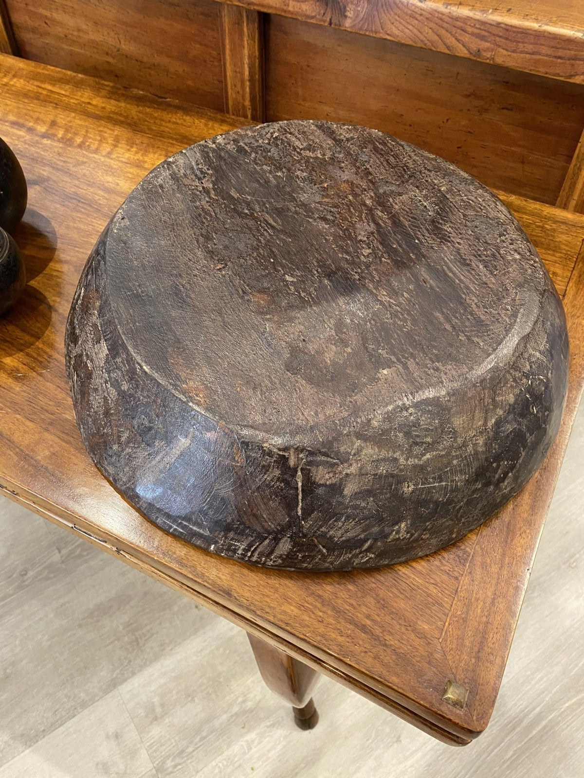 18th Century Chinese Wooden Bowl - Helen Storey Antiques