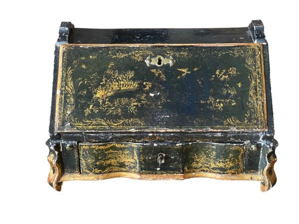 18TH CENTURY ENGLISH CHINOISERIE TABLE DESK - Helen Storey Antiques