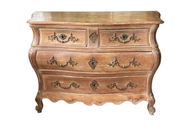 18th Century French Louis XV Bombe Commode - Helen Storey Antiques