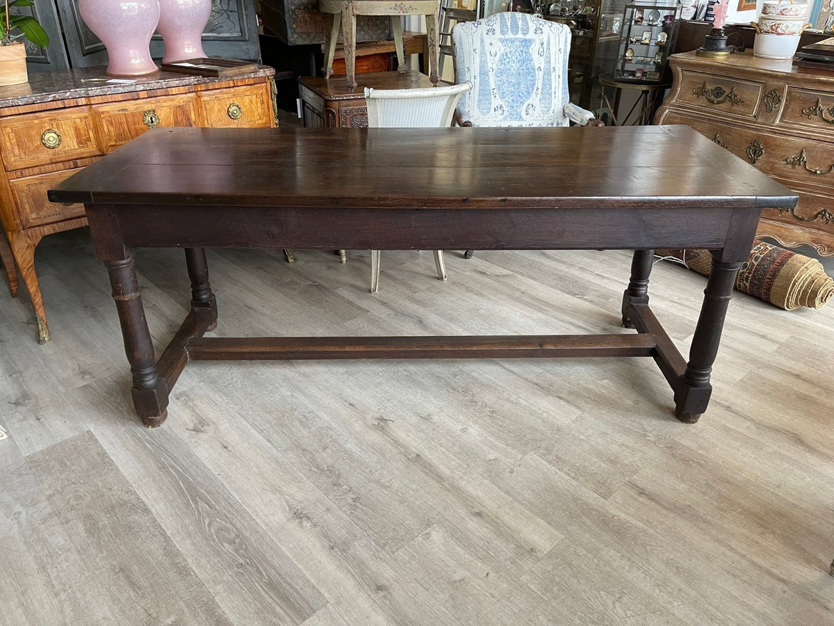 18TH CENTURY FRENCH OAK FARM TABLE - Helen Storey Antiques