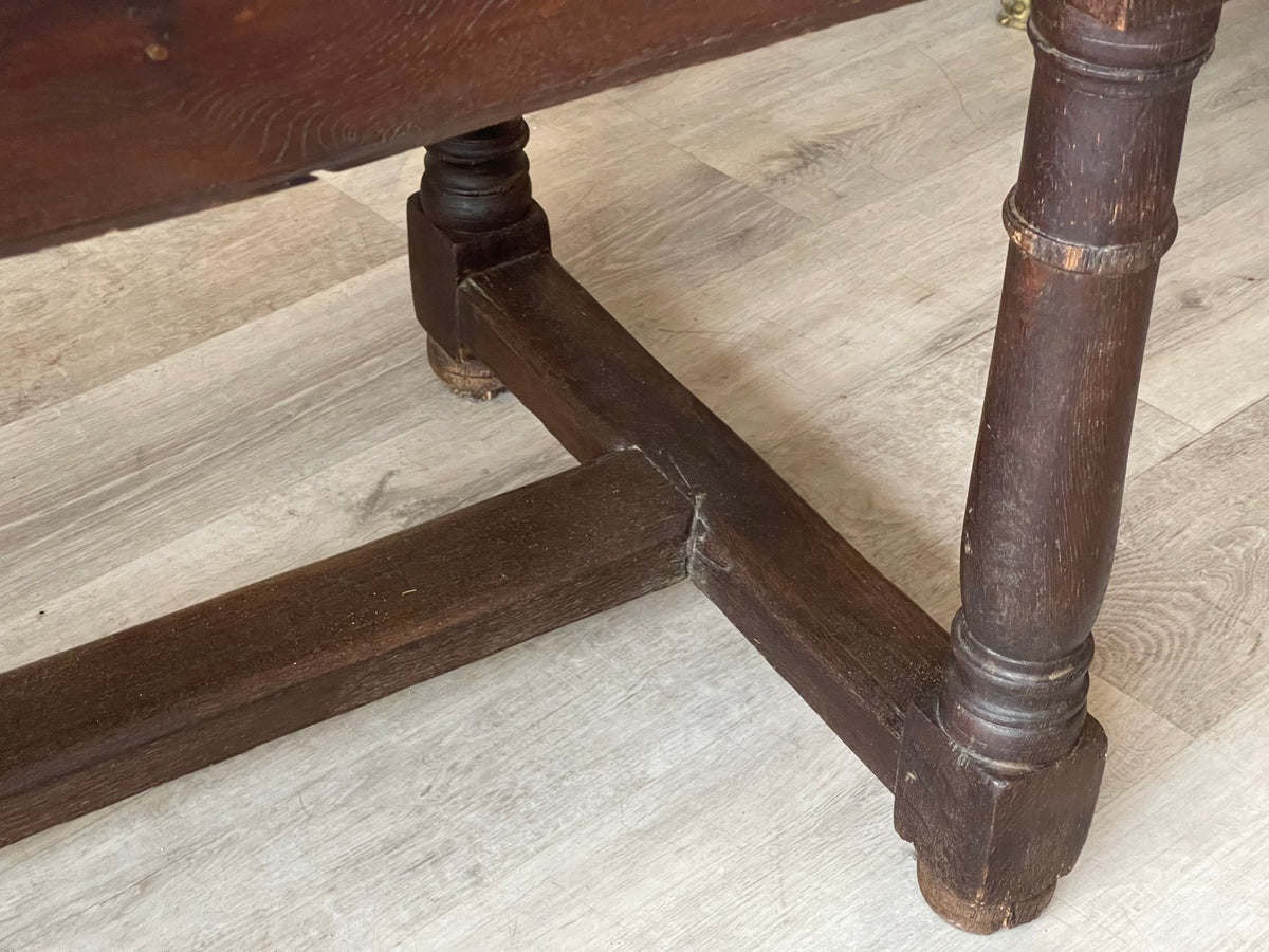 18TH CENTURY FRENCH OAK FARM TABLE - Helen Storey Antiques