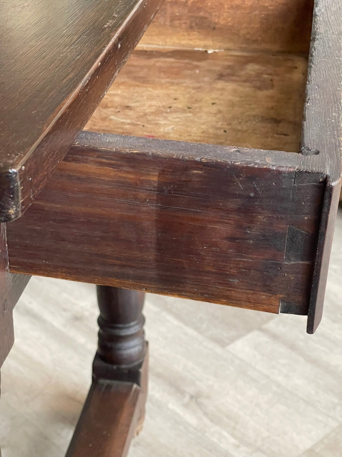 18TH CENTURY FRENCH OAK FARM TABLE - Helen Storey Antiques