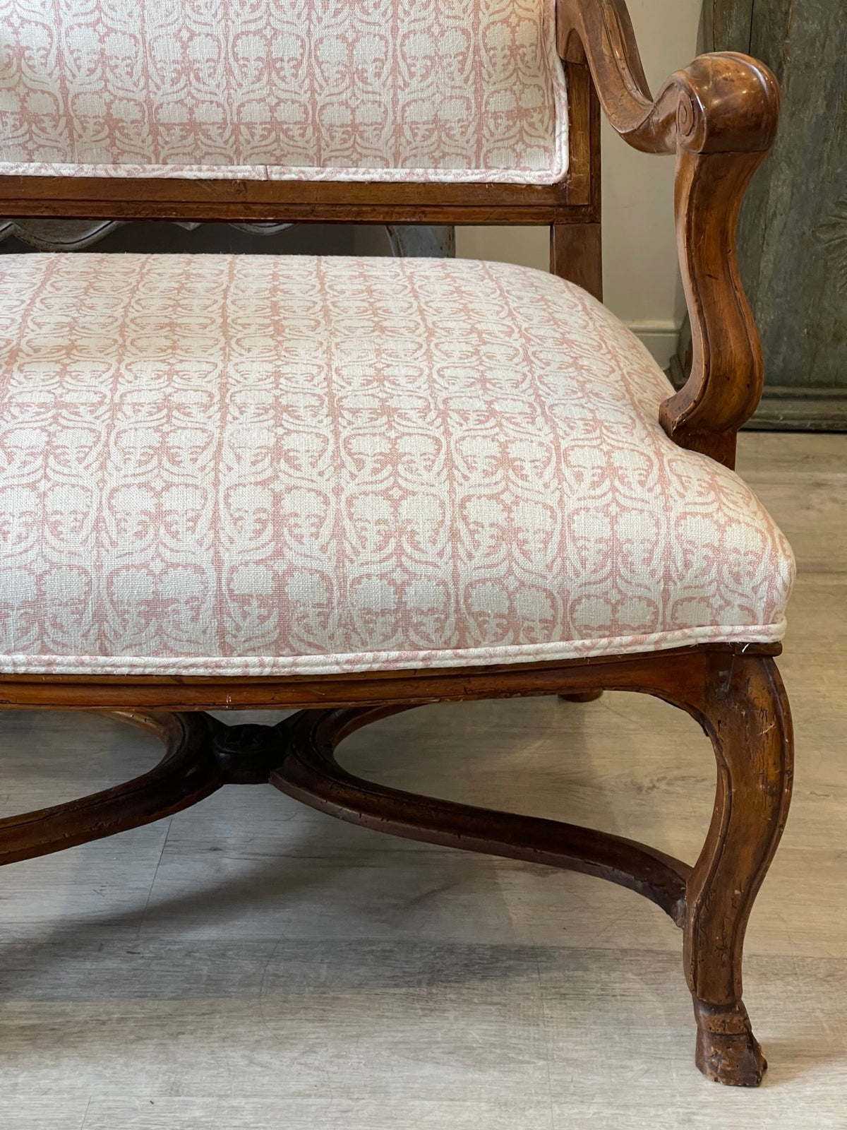 18th Century French Provincial Walnut Fauteuil a la Reine Arm Chair - Helen Storey Antiques