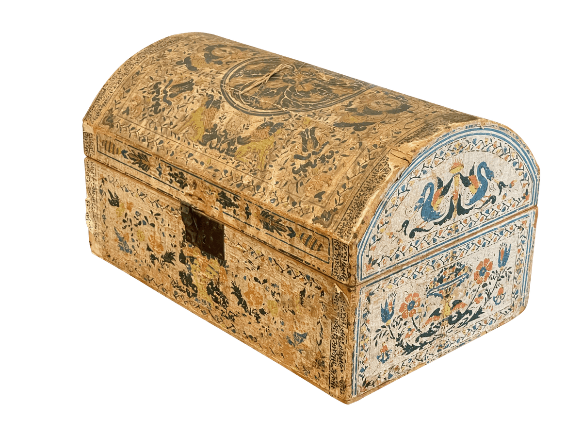 18th Century French Wallpaper Box - Helen Storey Antiques