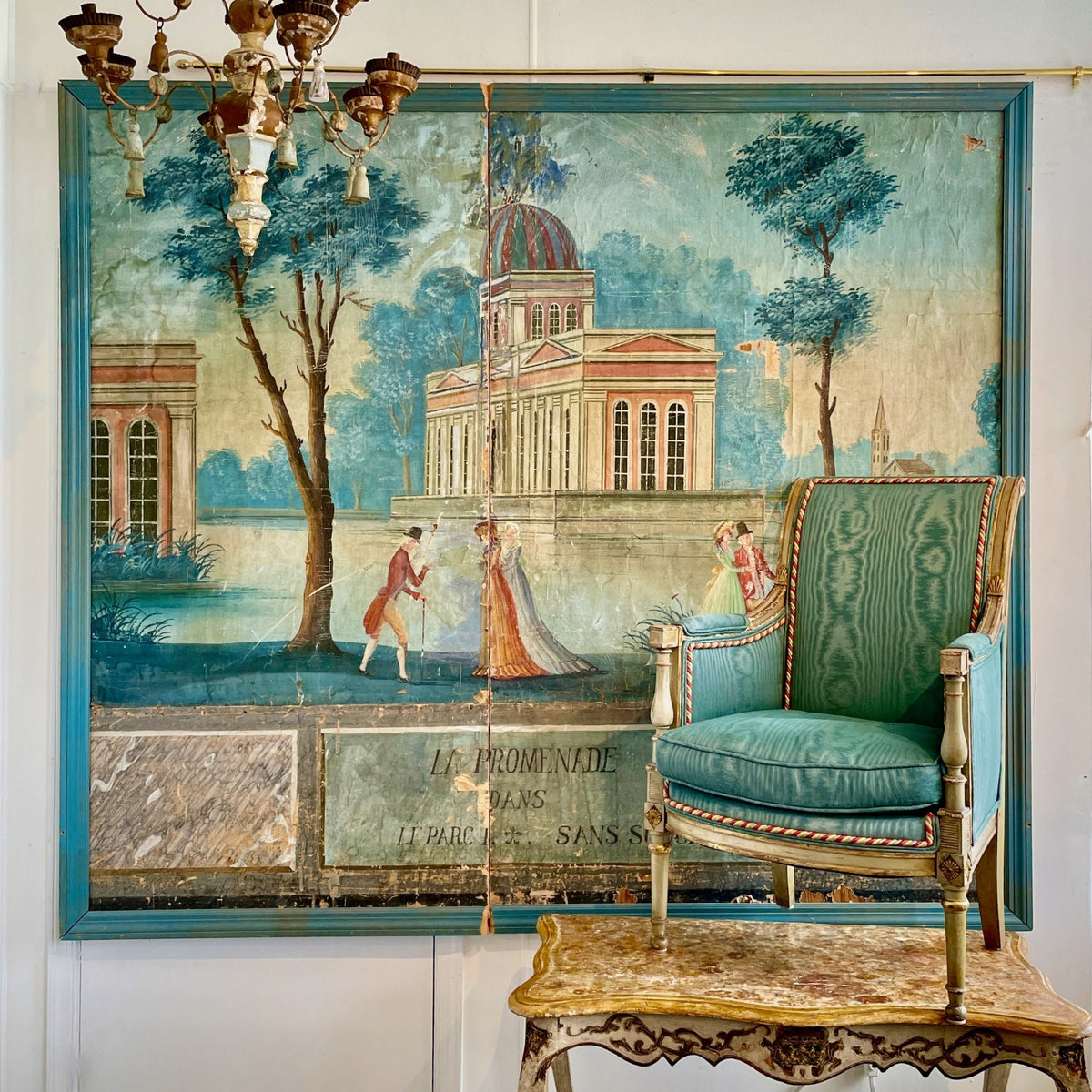 18TH CENTURY FRENCH WALLPAPER PANELS - Helen Storey Antiques