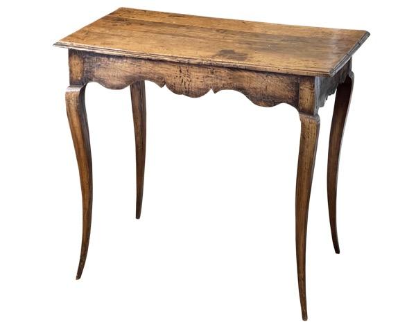 18TH CENTURY FRENCH WALNUT WRITING SIDE TABLE