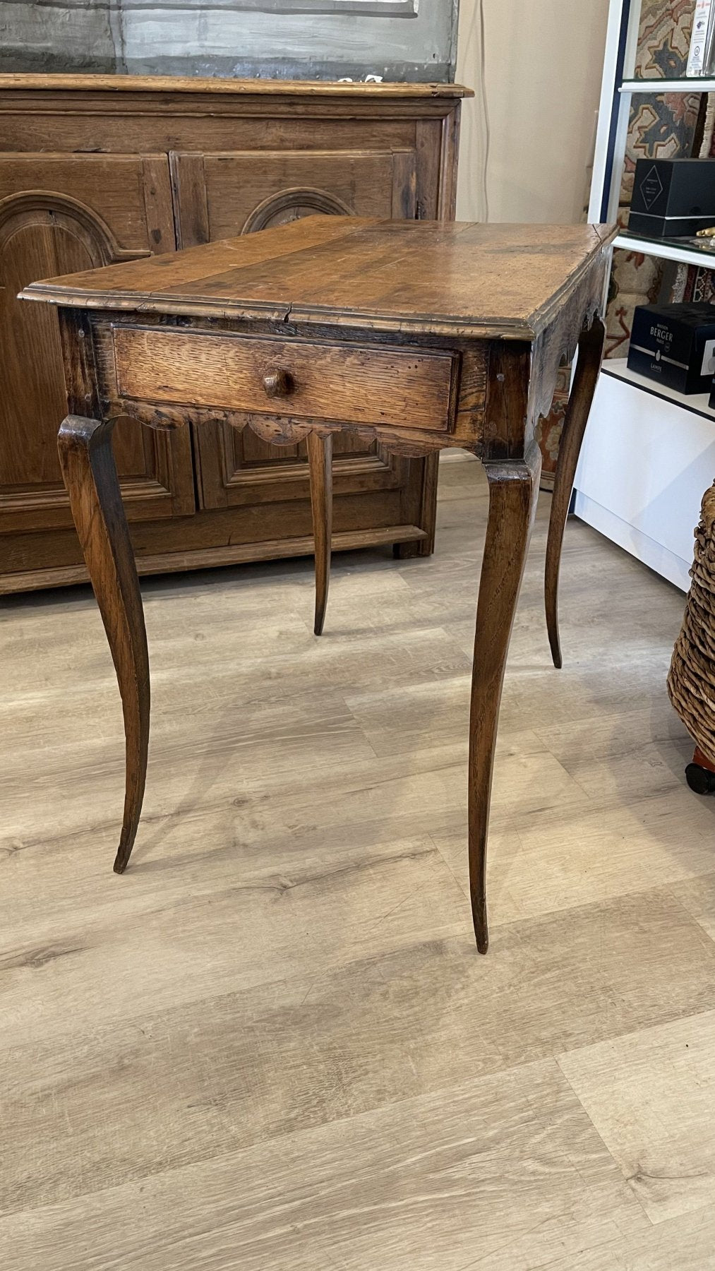 18TH CENTURY FRENCH WALNUT WRITING SIDE TABLE - Helen Storey Antiques