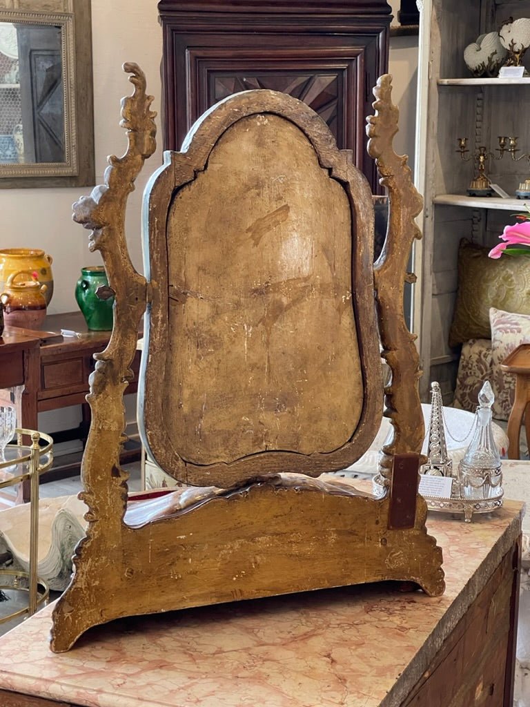 18th Century Lacca Povera Dressing Mirror - Helen Storey Antiques