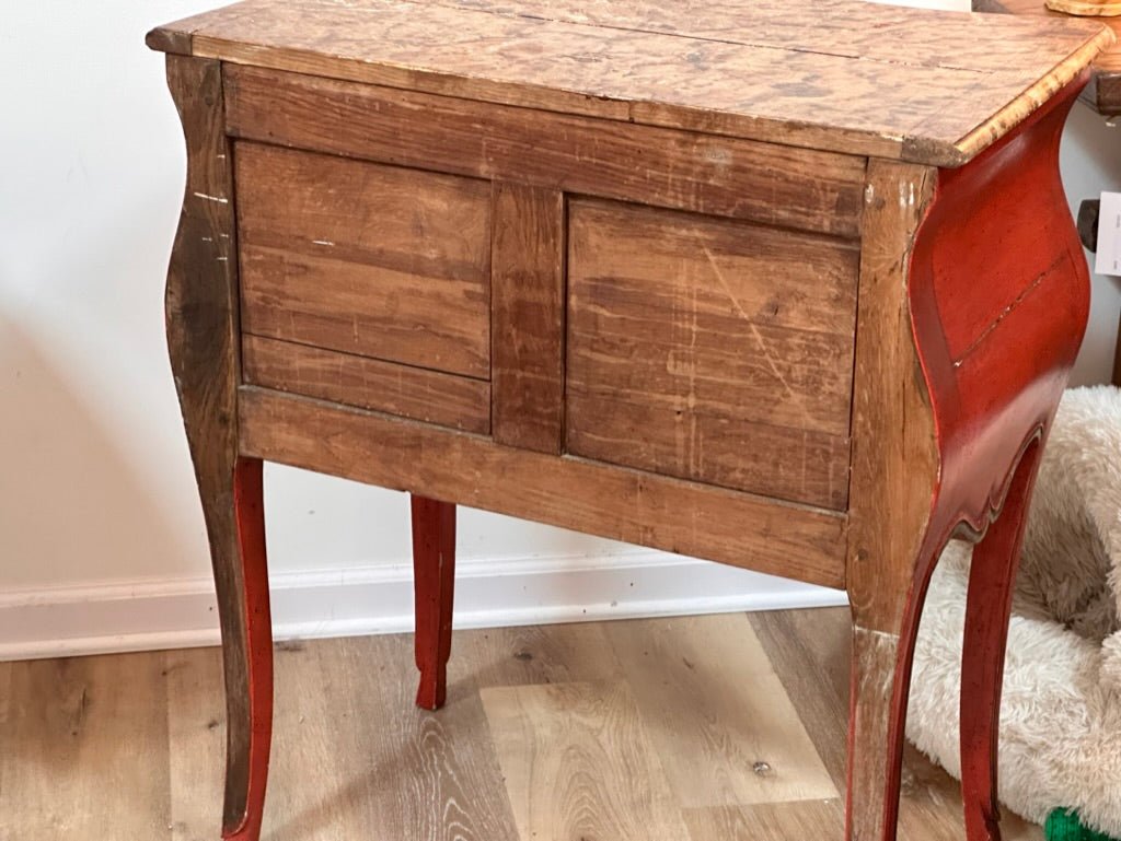 18th Century Louis XV Commode with Faux Marble Top - Helen Storey Antiques