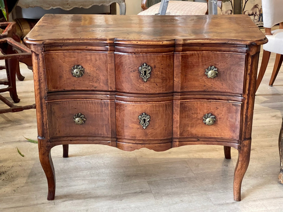 18th Century Louis XV Provincial Walnut Commode - Helen Storey Antiques