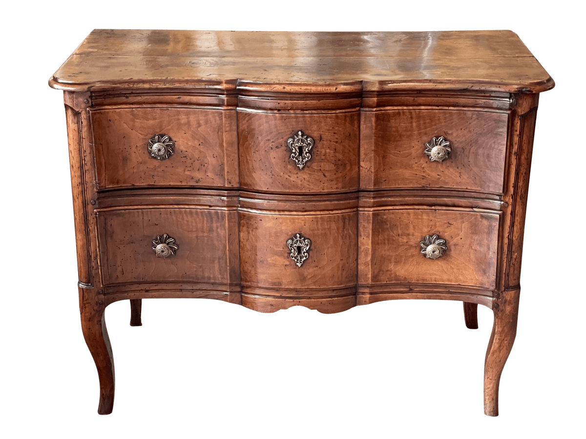 18th Century Louis XV Provincial Walnut Commode - Helen Storey Antiques