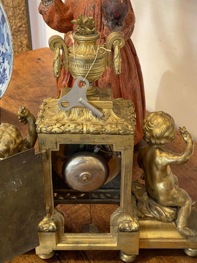 18th Century Louis XVI Ormolu Mantel Clock - Helen Storey Antiques