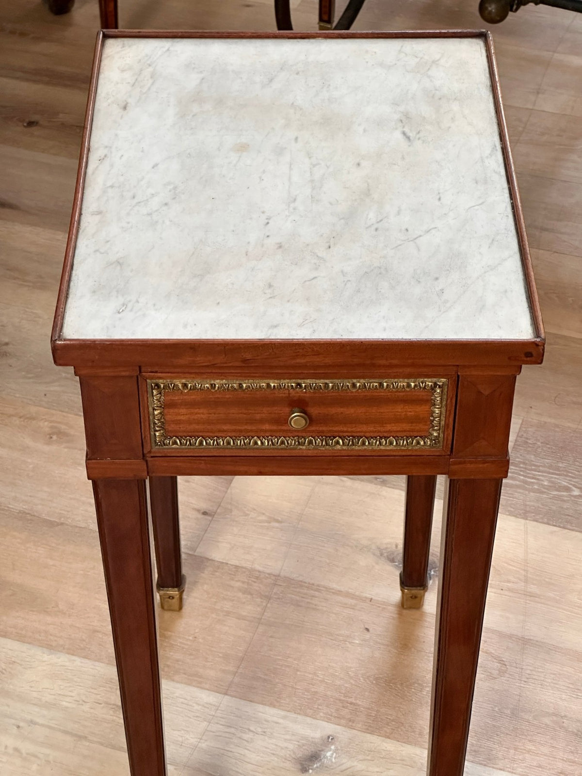 18th Century Mahogany Leleu Stamped Side Table, Louis XV Period - Helen Storey Antiques