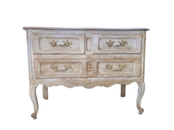 18th Century Painted French Provincial Commode - Helen Storey Antiques