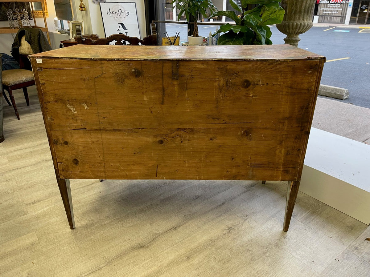 18th Century Painted Italian Neoclassical Two - Drawer Commode - Chinoiserie - Helen Storey Antiques