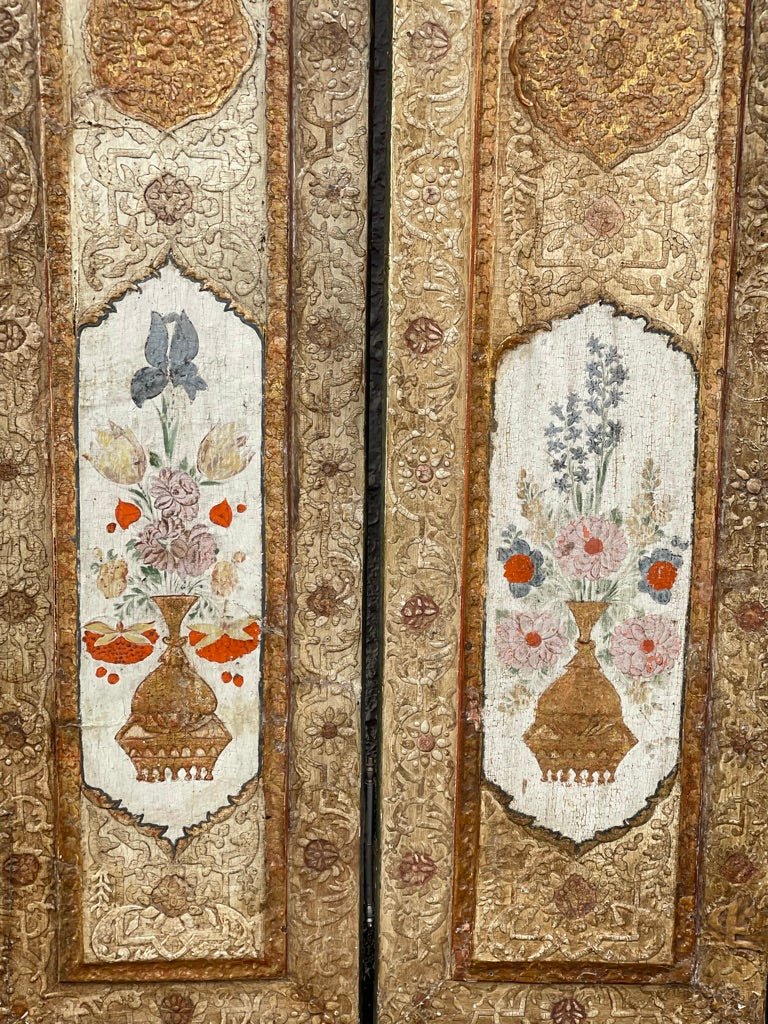 18th Century Painted Panels, Gilt and Polychrome Screen - Helen Storey Antiques