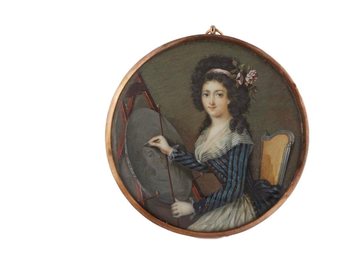 18th Century Portrait Miniature of a Female Artist - Hold for Greg - Helen Storey Antiques