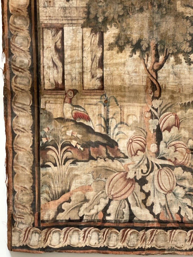 18th Century Rare Room - Size Louis XV &quot;Tolie Peinte&quot; Tapestry - Helen Storey Antiques