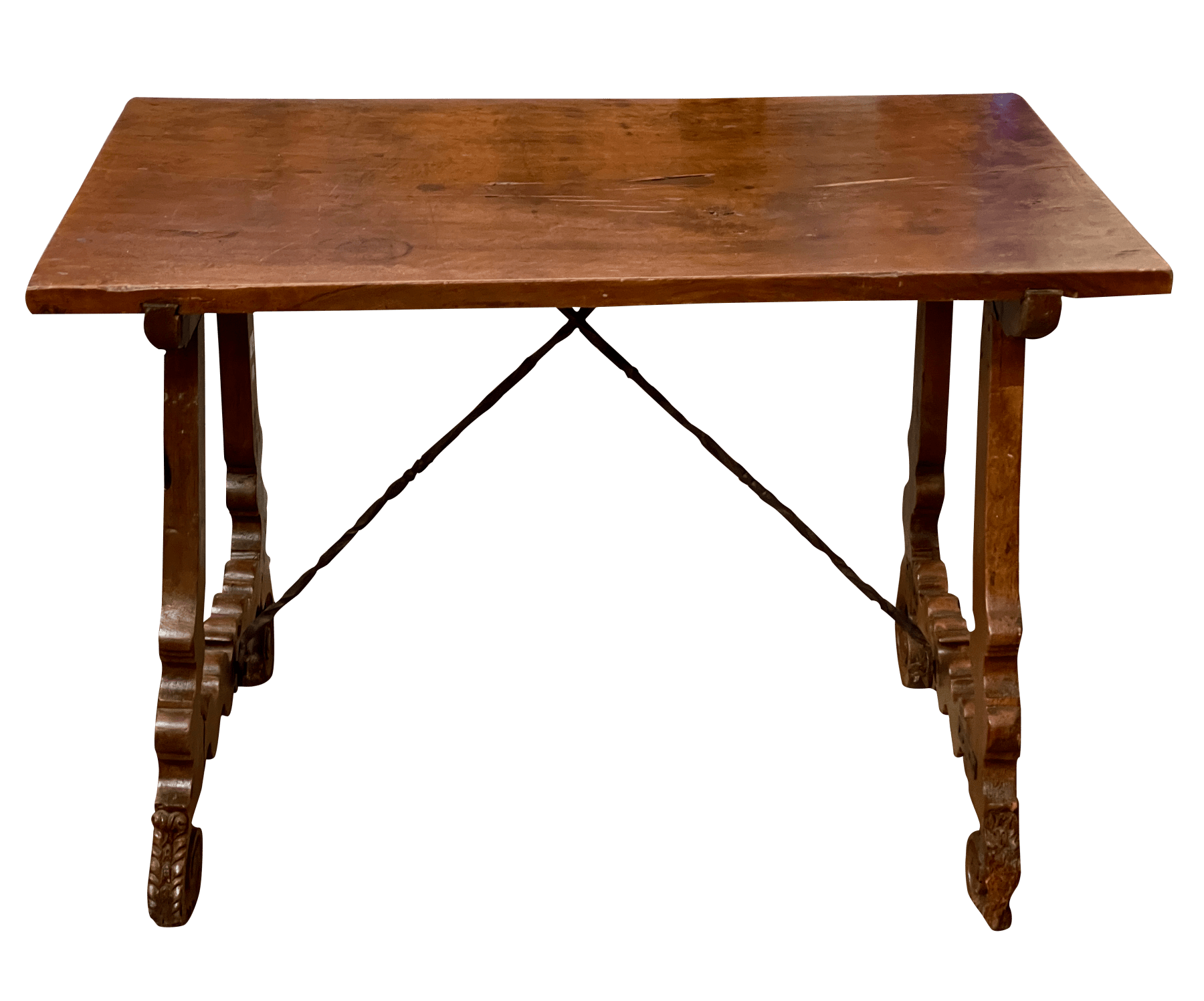 18th Century Spanish Walnut Tavern Table