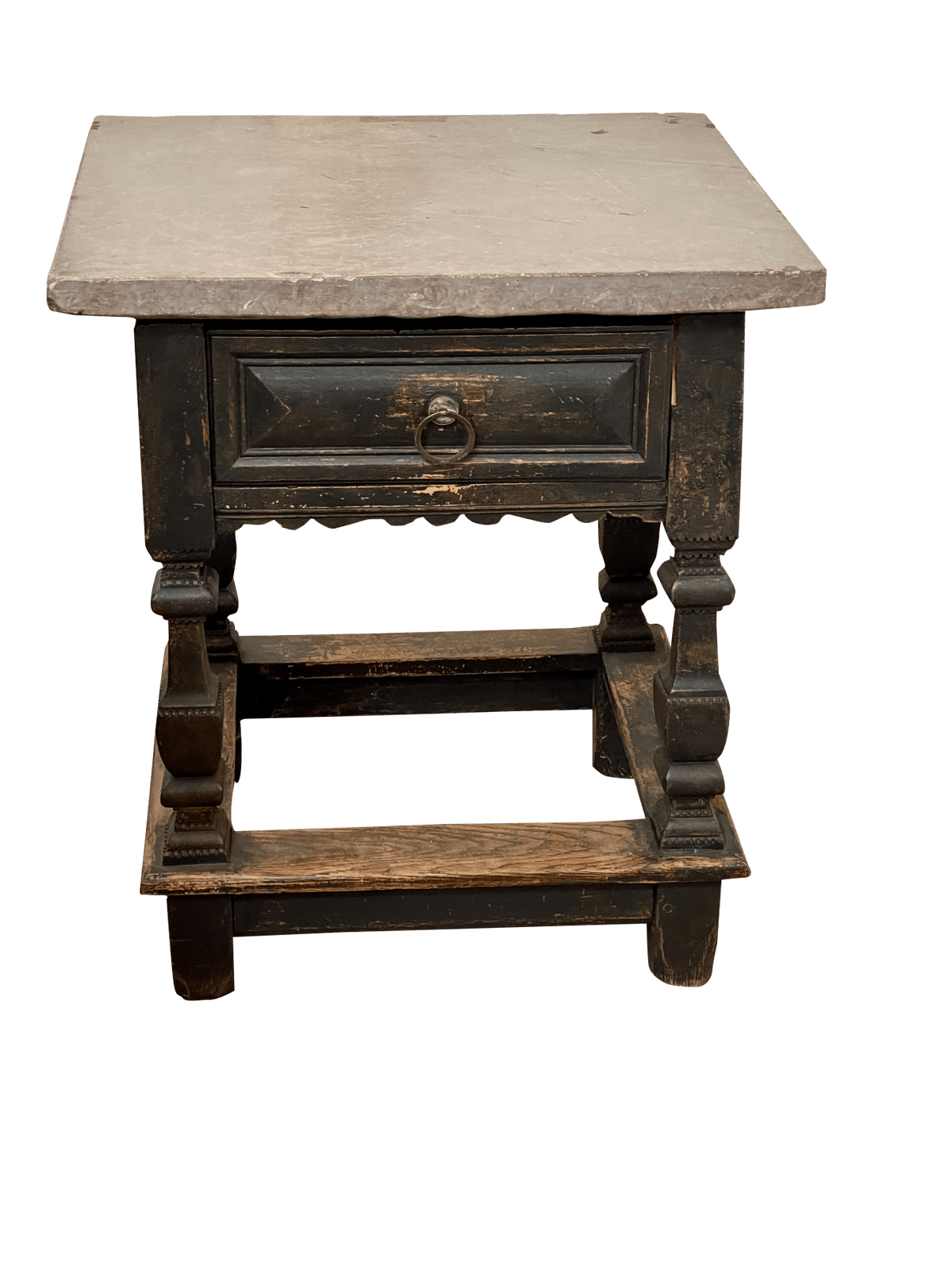 18th Century Swedish Baroque Oland Fossil Limestone Top Table - Helen Storey Antiques