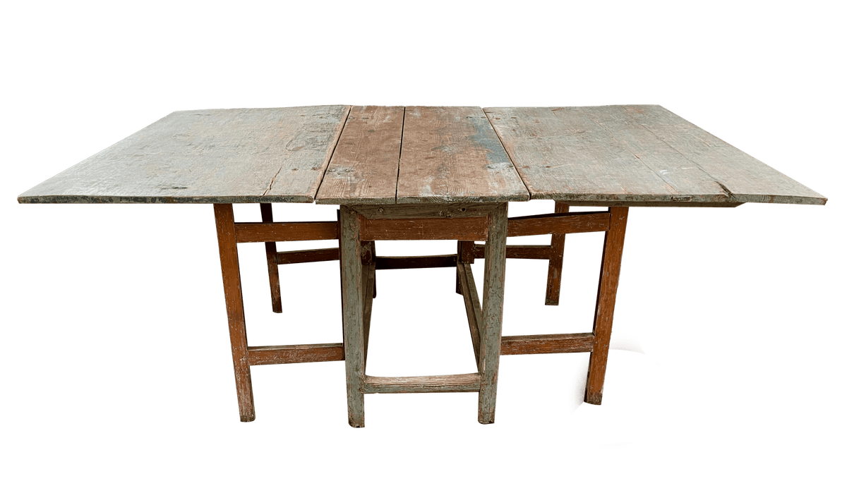 18th Century Swedish Gustavian Drop - Leaf Table - Helen Storey Antiques