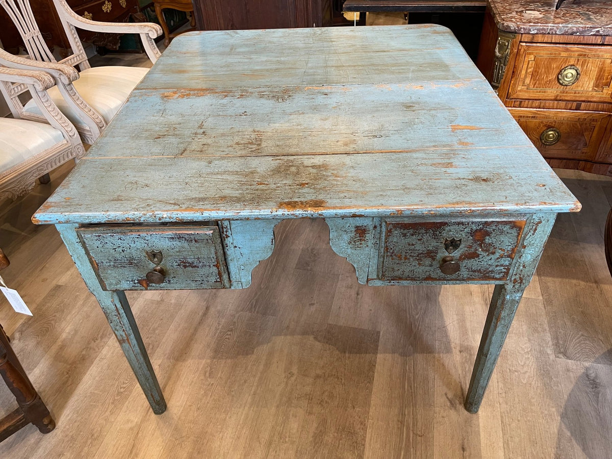 18th - early 19th CENTURY SWEDISH PINE DROP LEAF TABLE - Helen Storey Antiques