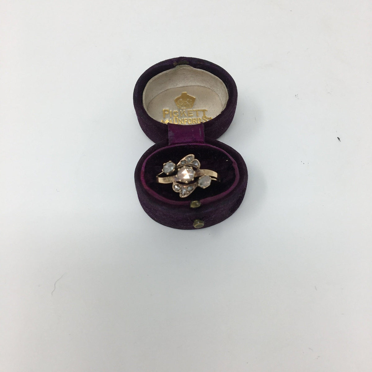 19th Century 18k Gold Rose Cut Diamond Ring - Helen Storey Antiques