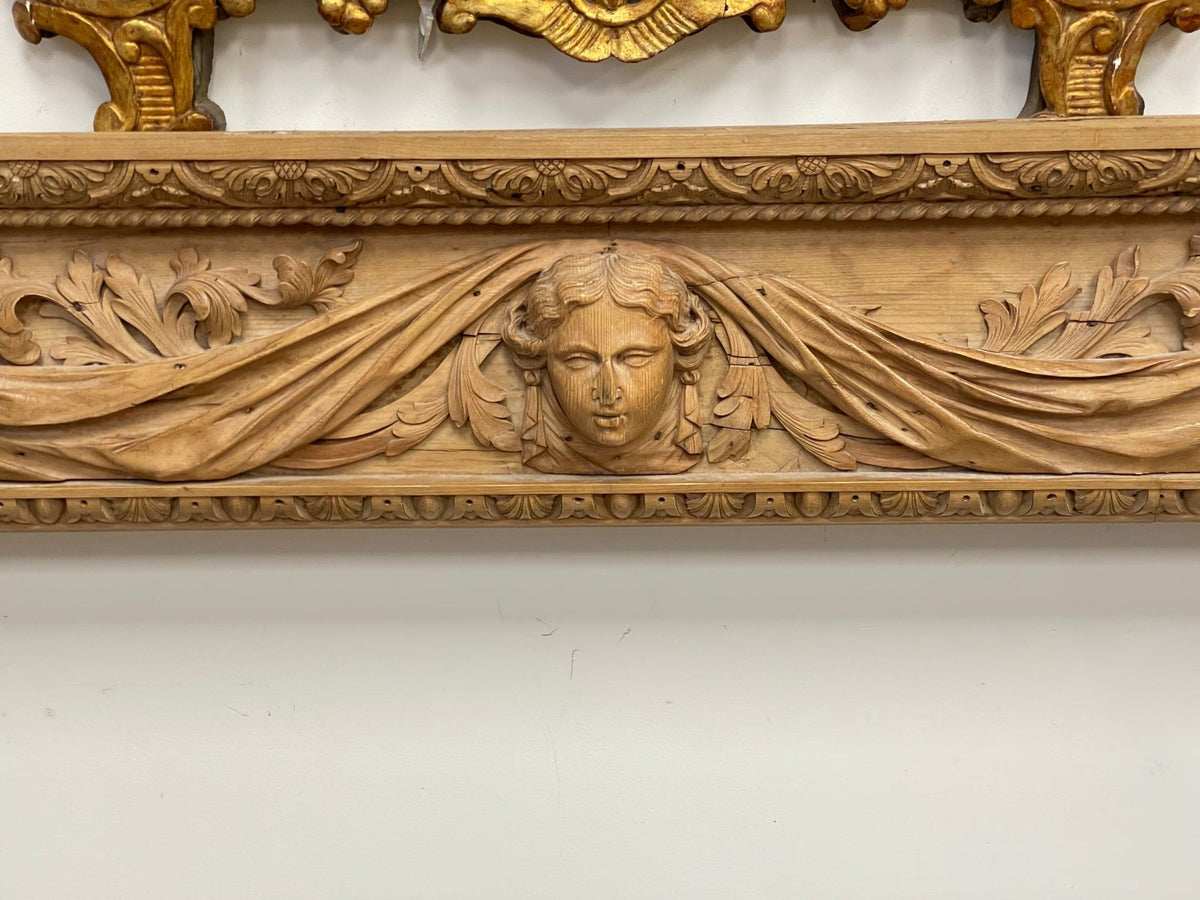 19TH CENTURY FRENCH CLASSICAL CARVED MANTEL - Helen Storey Antiques