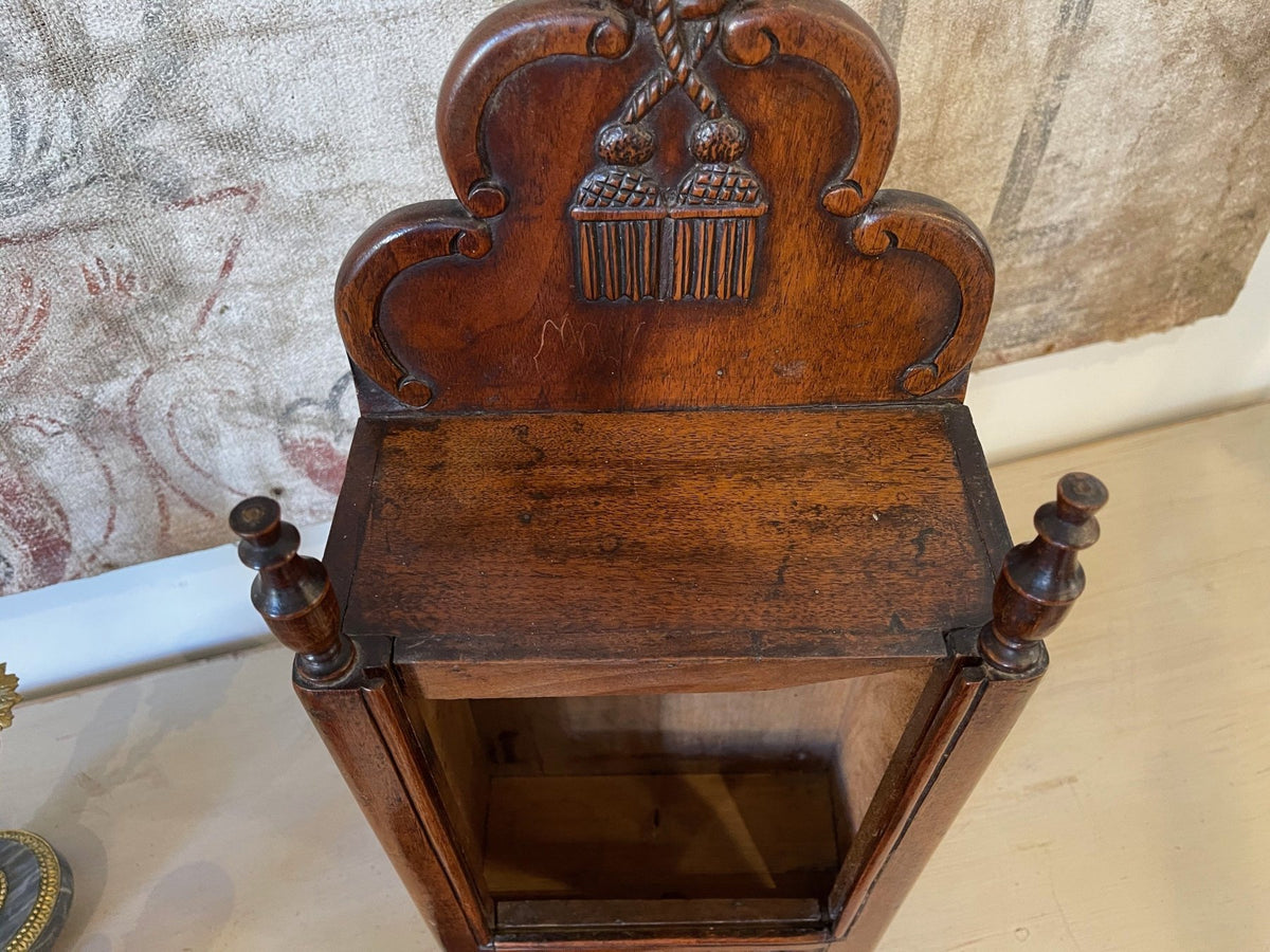 19th Century French Provincial Fariniere Walnut Flour Box - Helen Storey Antiques