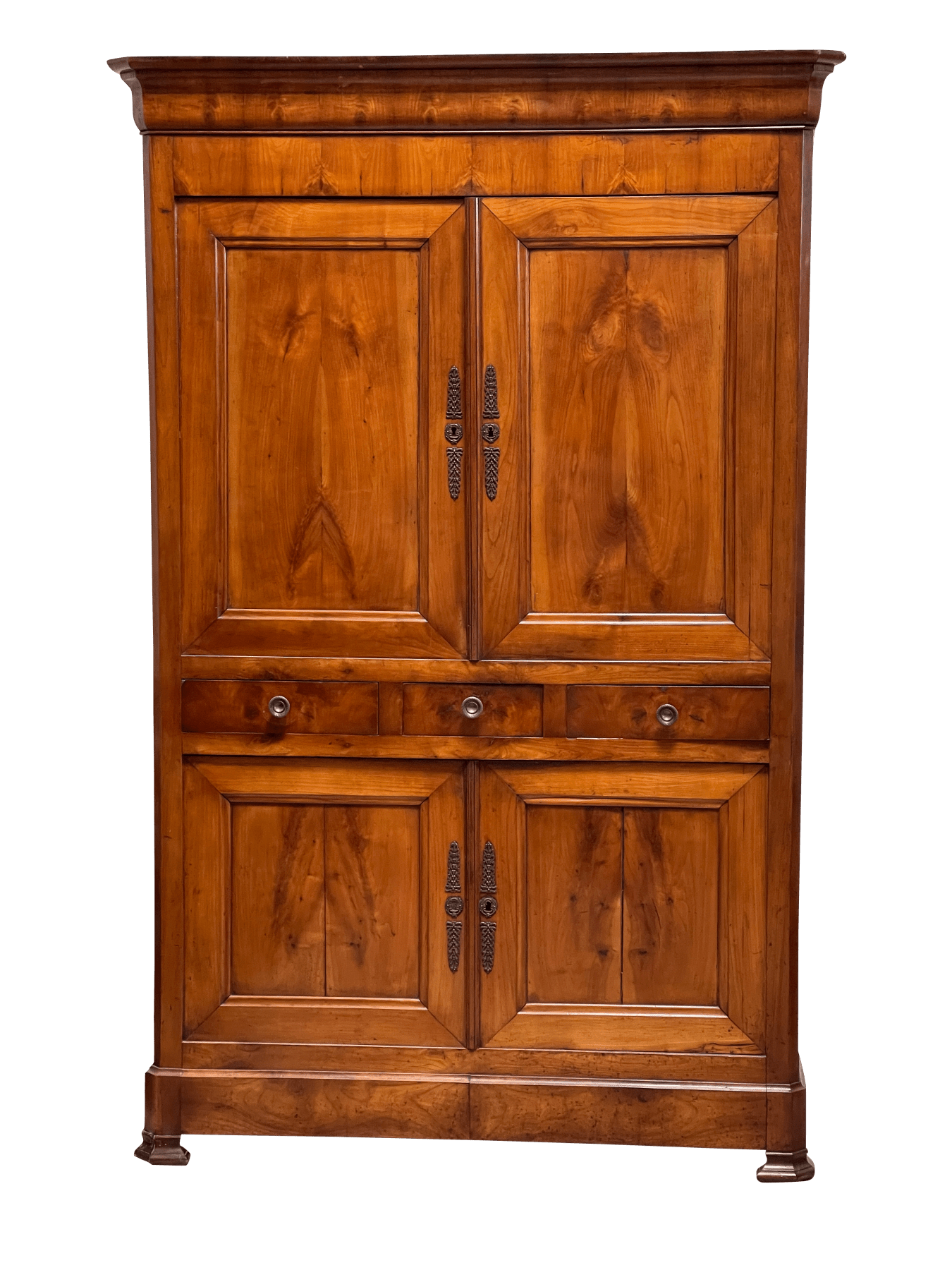 19th Century Louis Philippe Cherry Wood Armoire