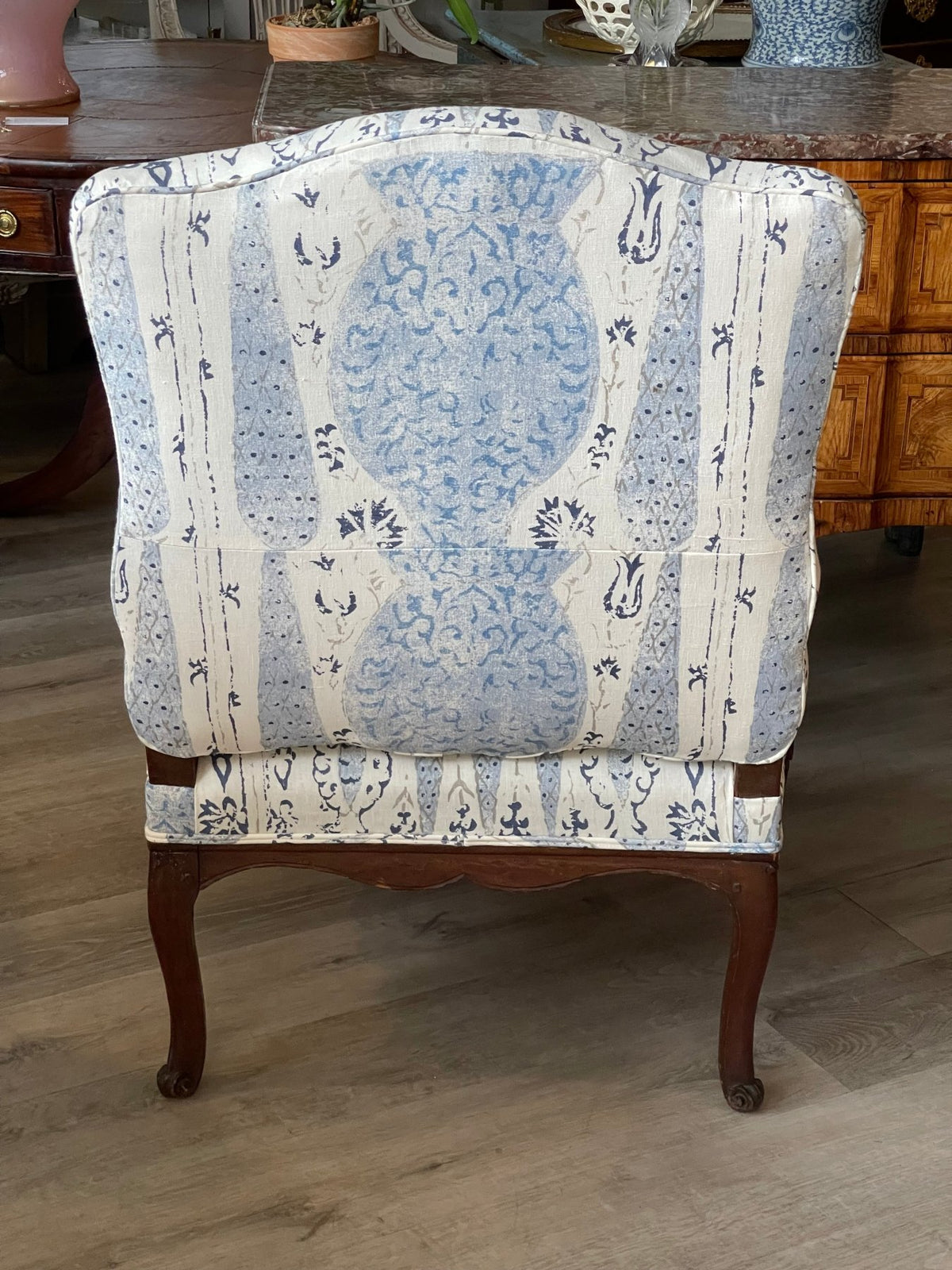 19TH CENTURY LOUIS XV FRENCH BEECHWOOD FAUTEUIL - Helen Storey Antiques