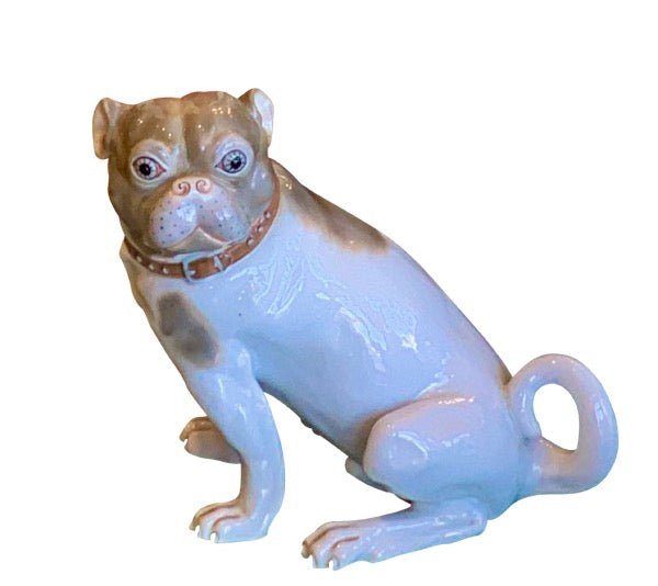 19th Century Porcelain Pug - Helen Storey Antiques