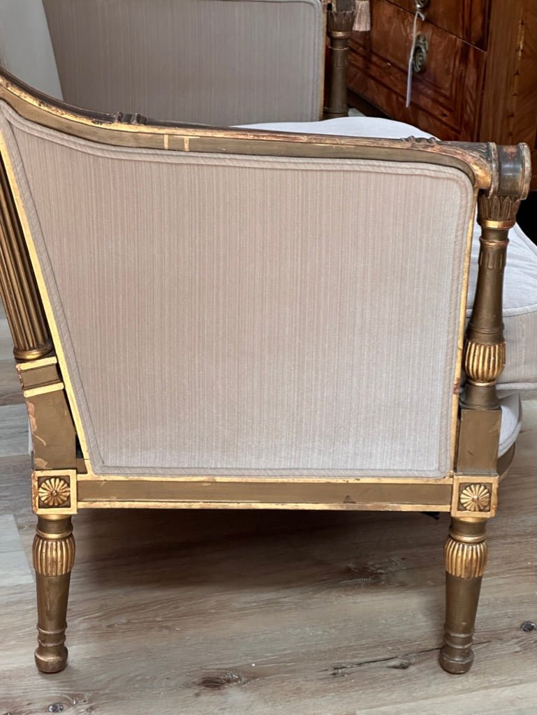 19th - Early 20th Century Italian Neoclassical Bergere Armchair - Helen Storey Antiques