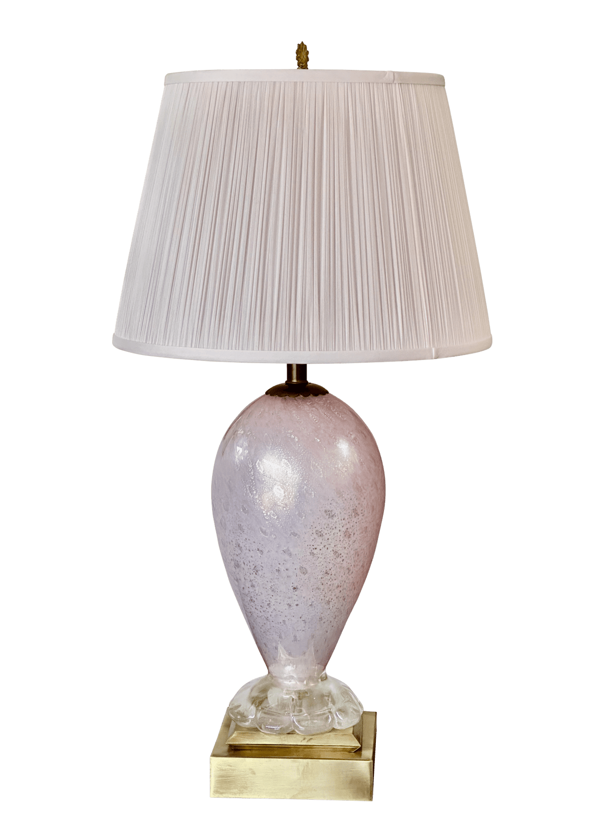 20th Century Pink Murano Glass Lamp - Helen Storey Antiques