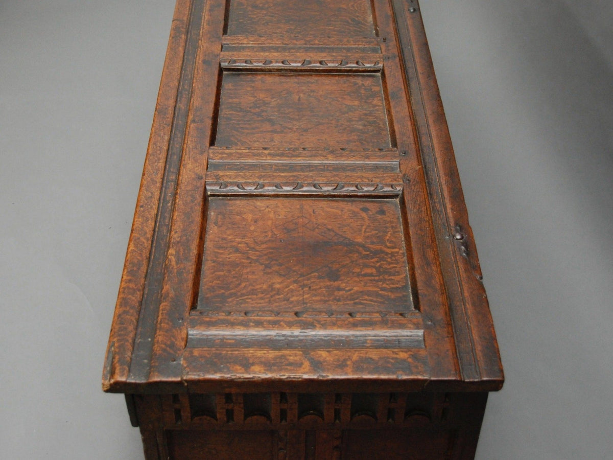 A 17th century Oak Chest, English or French - Helen Storey Antiques