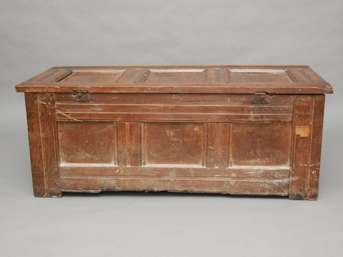 A 17th century Oak Chest, English or French - Helen Storey Antiques