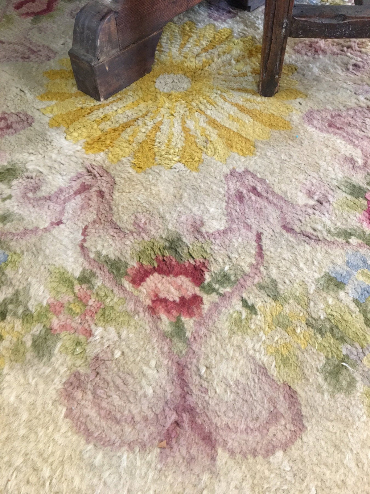 Antique Savonnerie Carpet, France, Late 19th Century - Helen Storey Antiques