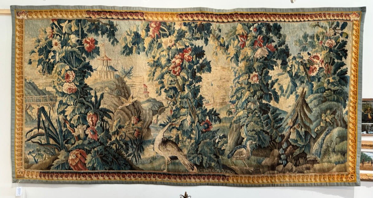 Beautiful Aubusson Tapestry, 18th Century - Signed - Helen Storey Antiques