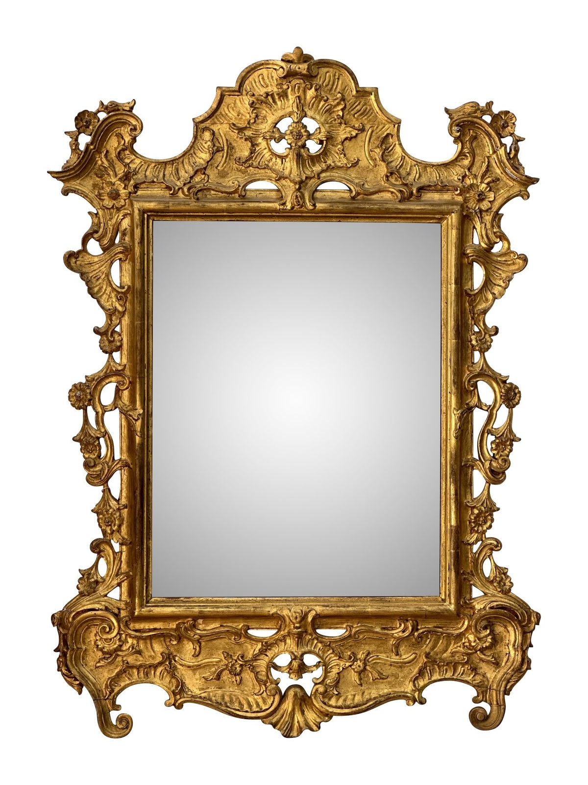 Beautifully Carved, Gilded French 18th Century Mirror - Helen Storey Antiques