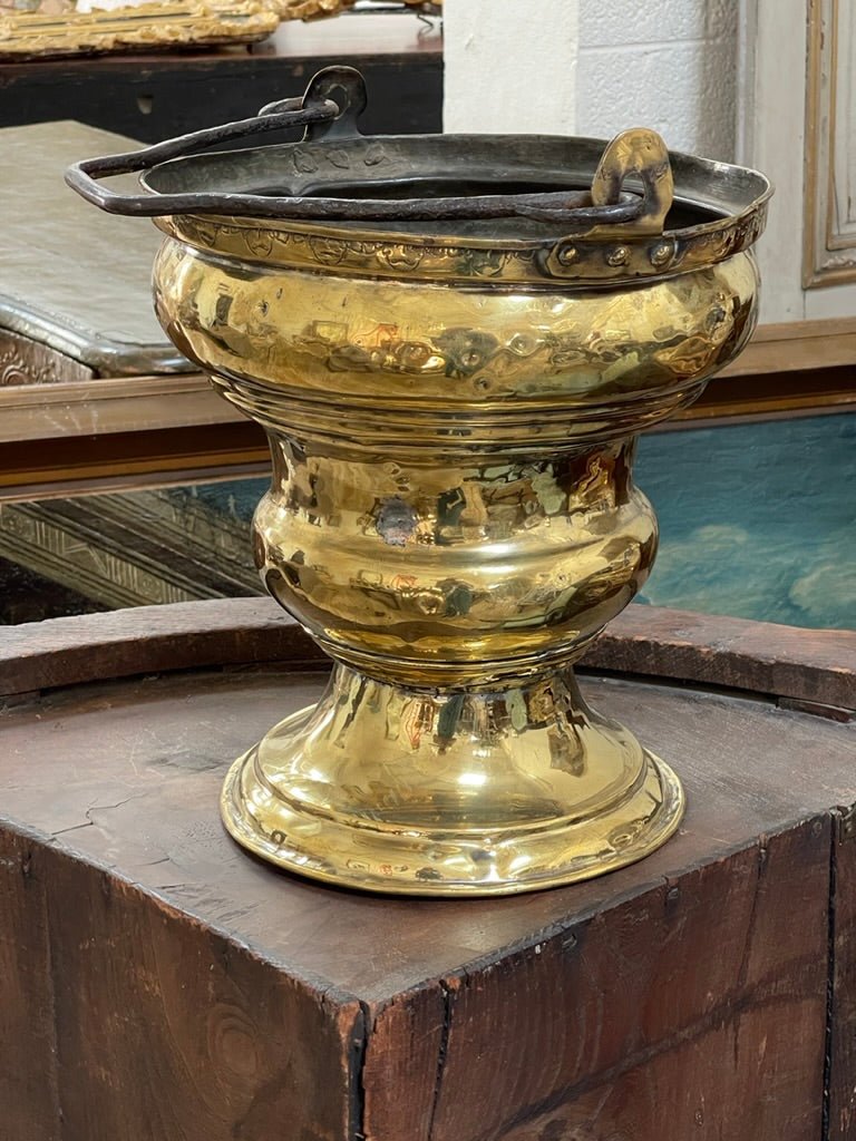 Charming 18th Century French Brass Bucket - Helen Storey Antiques