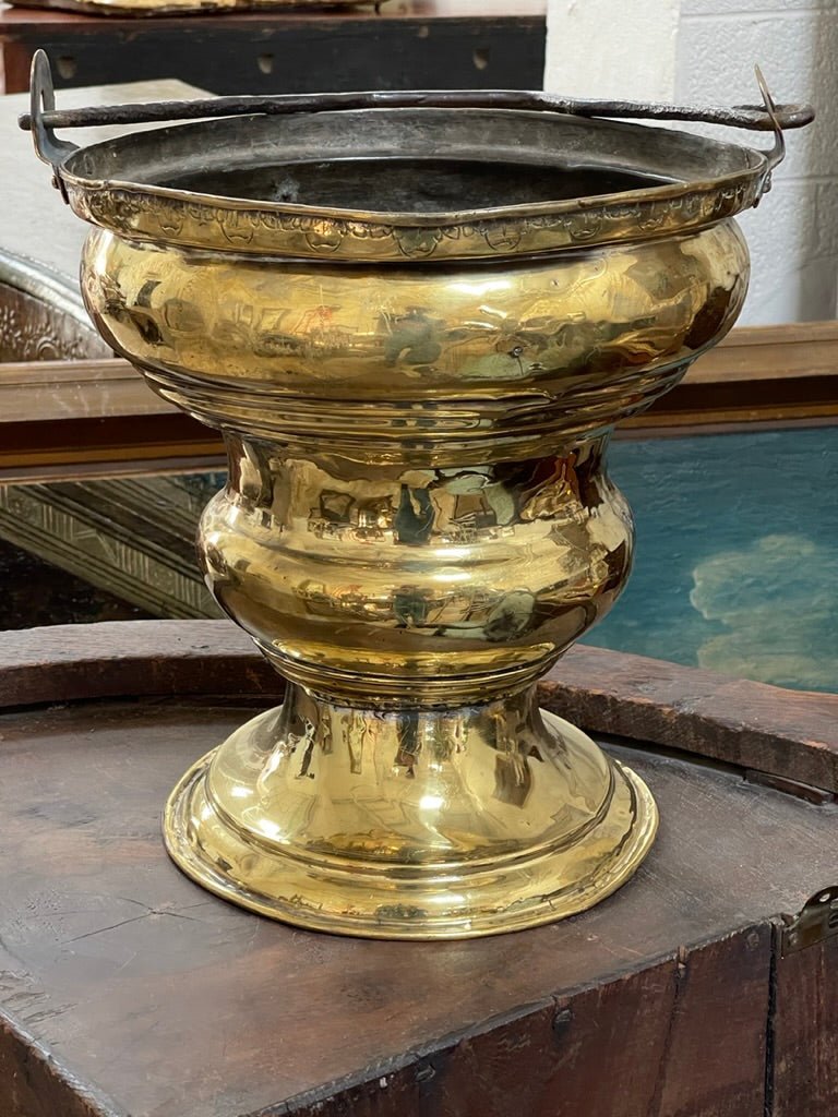 Charming 18th Century French Brass Bucket - Helen Storey Antiques