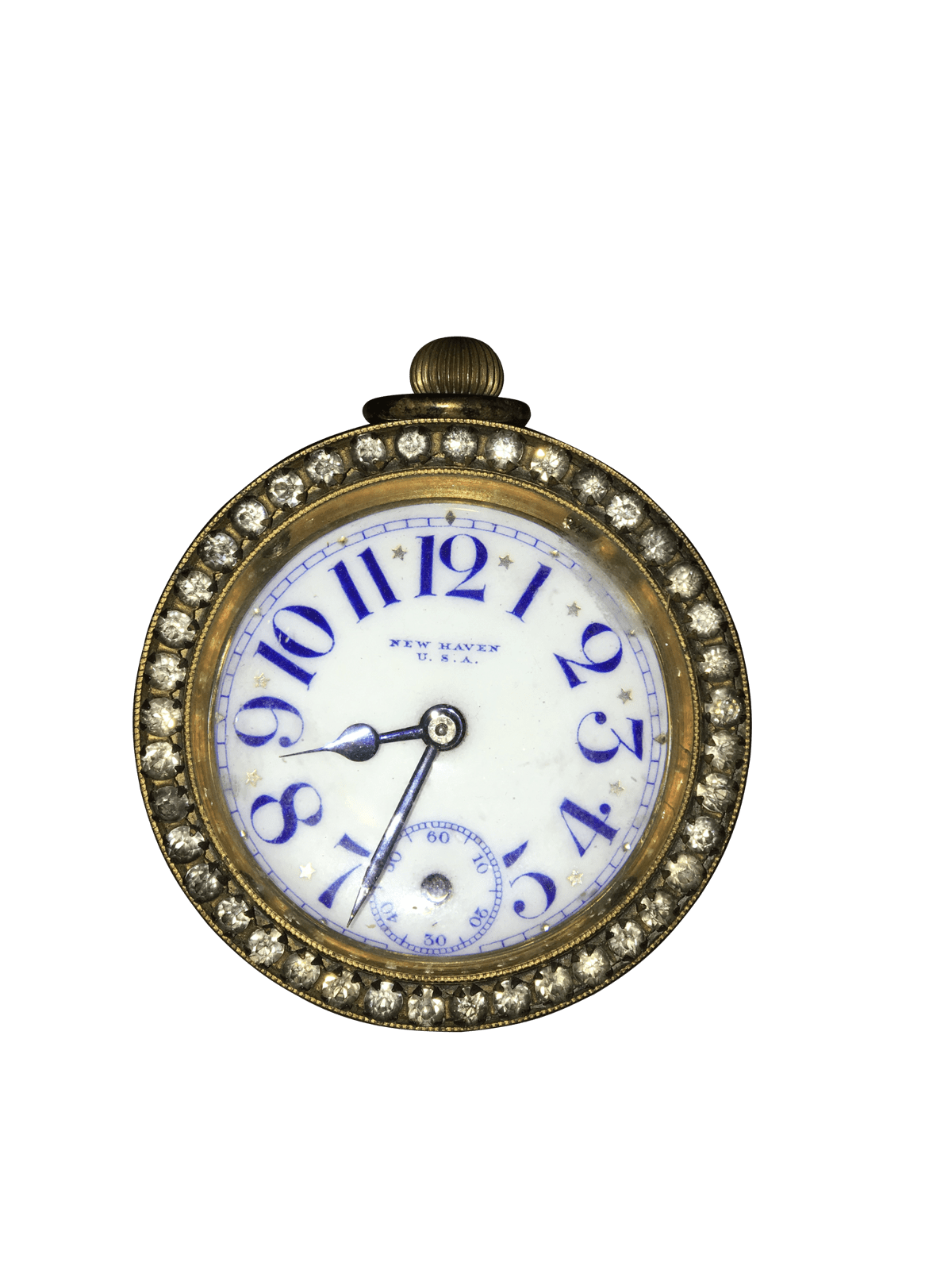 Charming 19th Century Glass Ball Clock, New Haven - Helen Storey Antiques