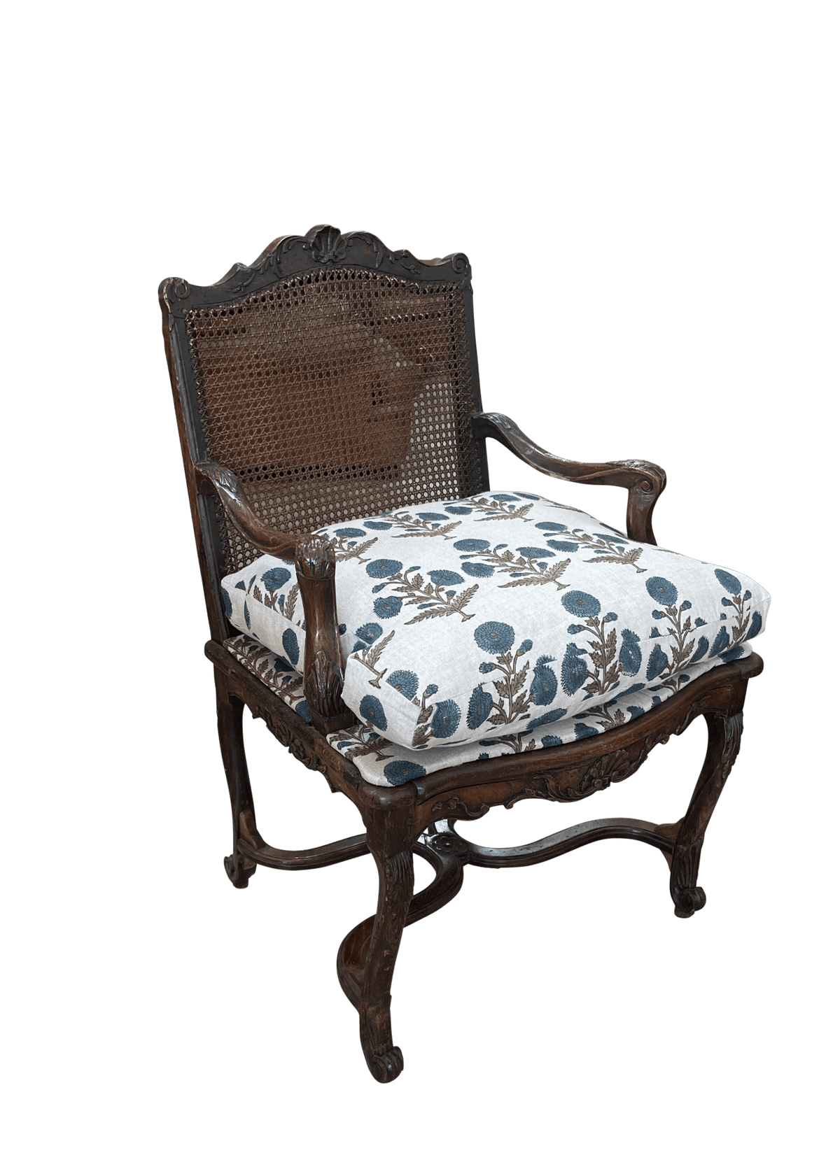 Charming, period Louis XVI caned fauteuil - Helen Storey Antiques