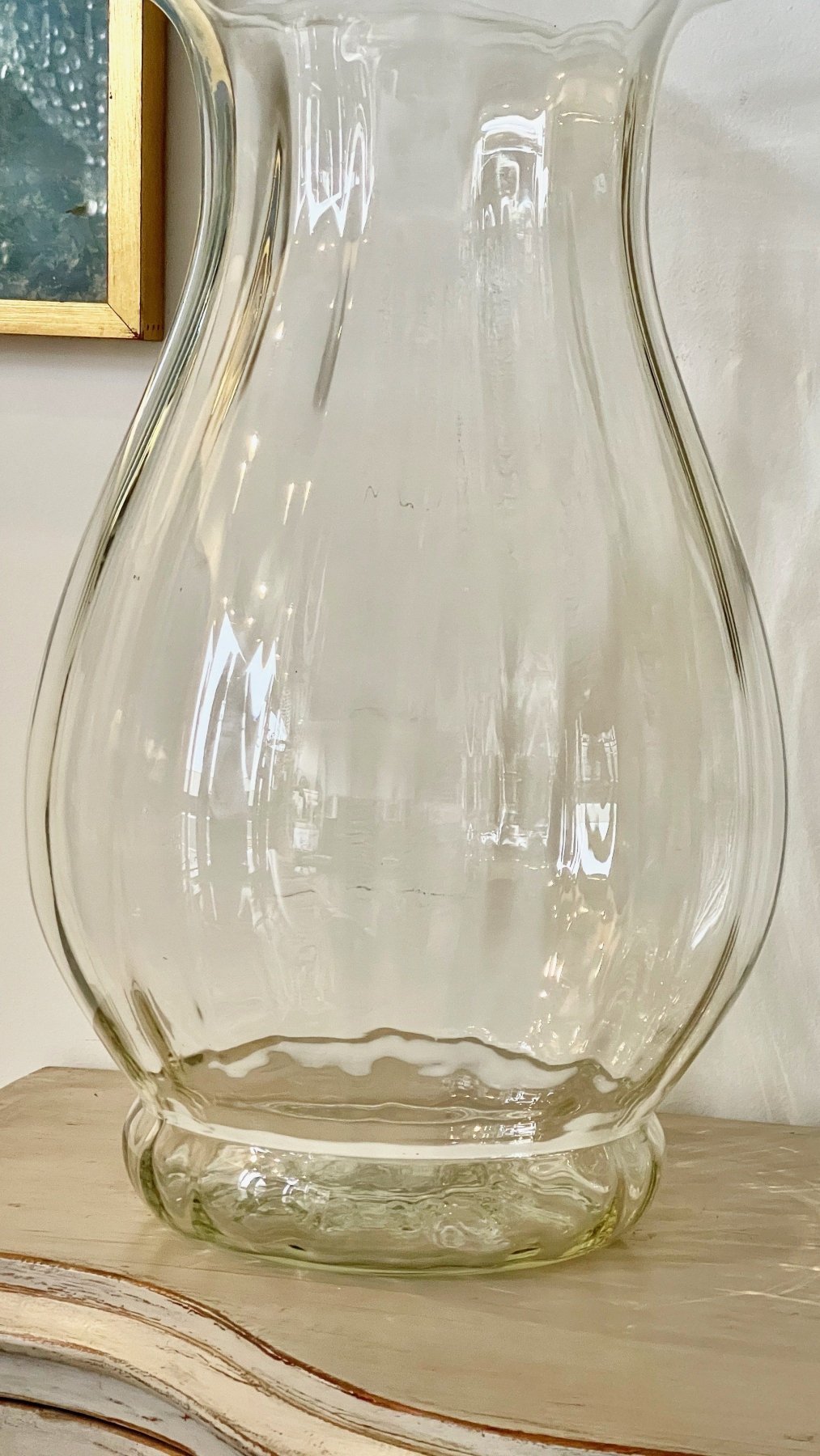 CLASSICAL MID - CENTURY BLOWN GLASS VASE - Helen Storey Antiques