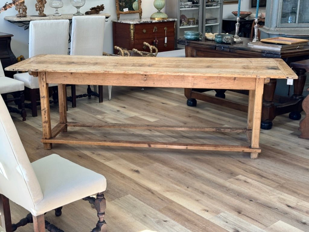 Continental Pine Farm Table, Late 19th Century - Helen Storey Antiques