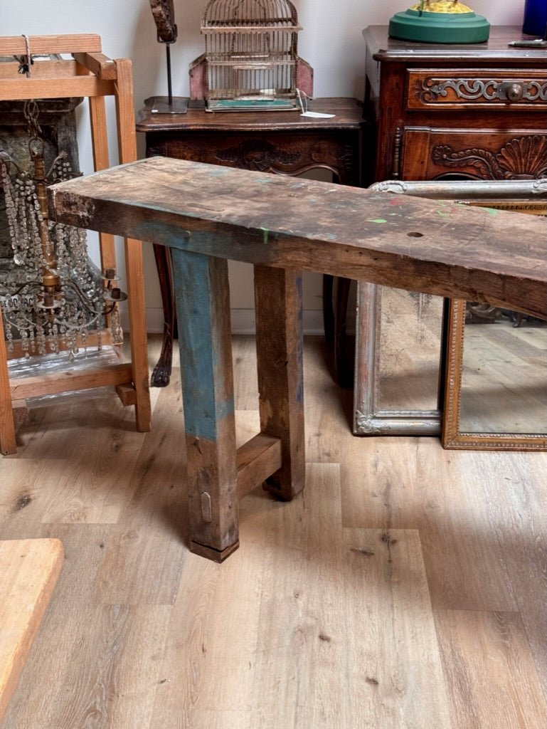 Early 20th Century French Carpenter’s Workbench - Helen Storey Antiques