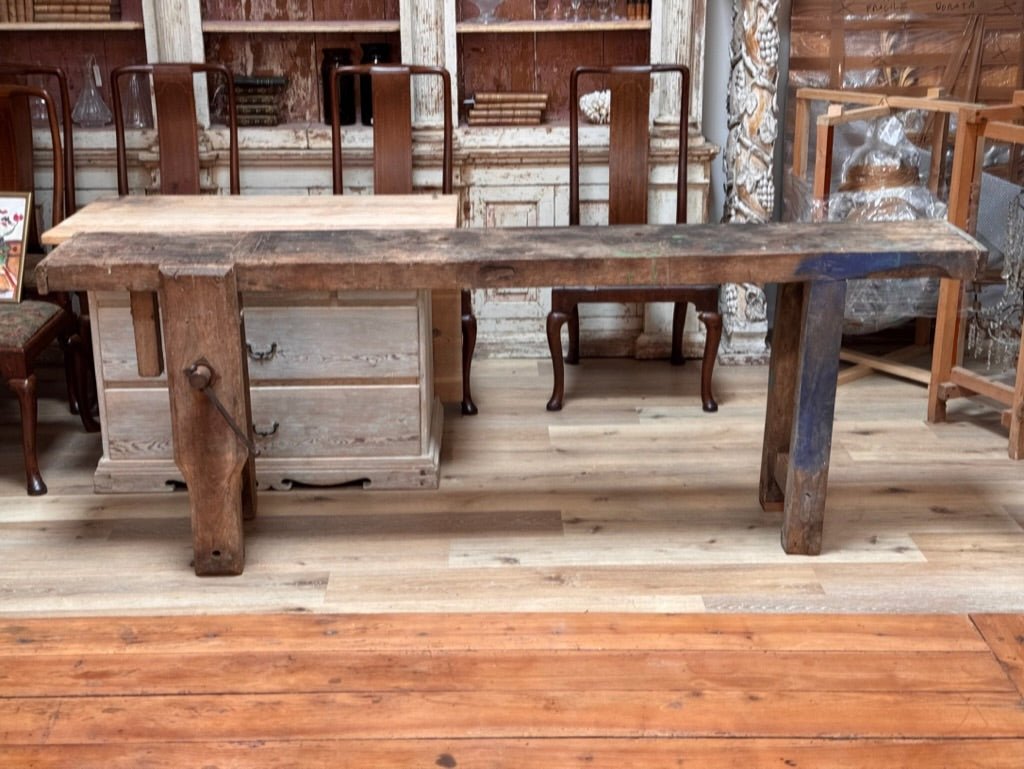 Early 20th Century French Carpenter’s Workbench - Helen Storey Antiques